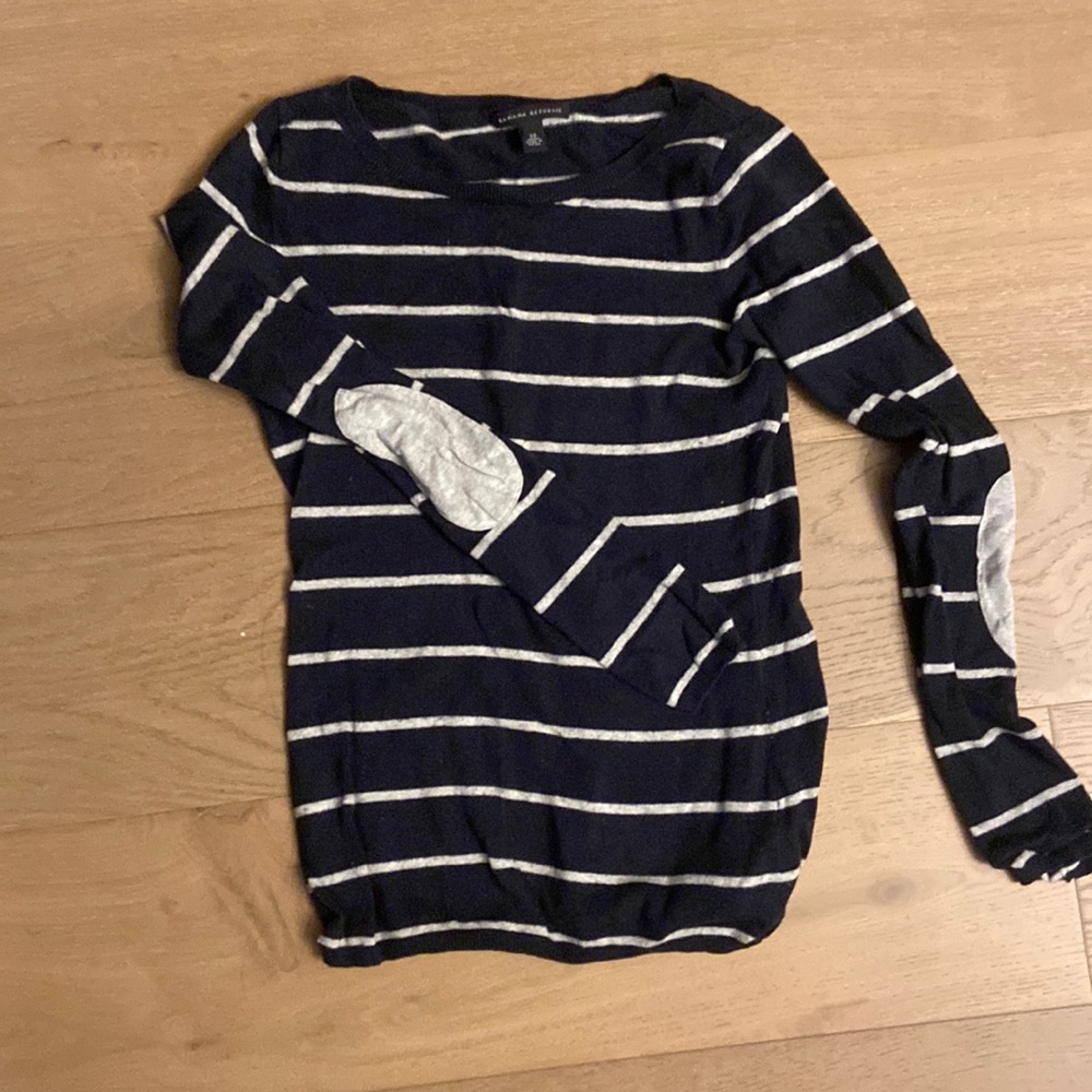 Women’s striped banana republic wool cotton blend long sleeve sweater size XS